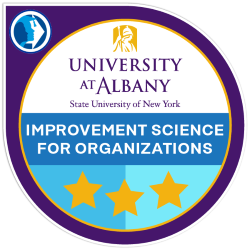 Digital badge for Improvement Science For Organizations 