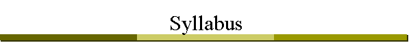 Syllabus