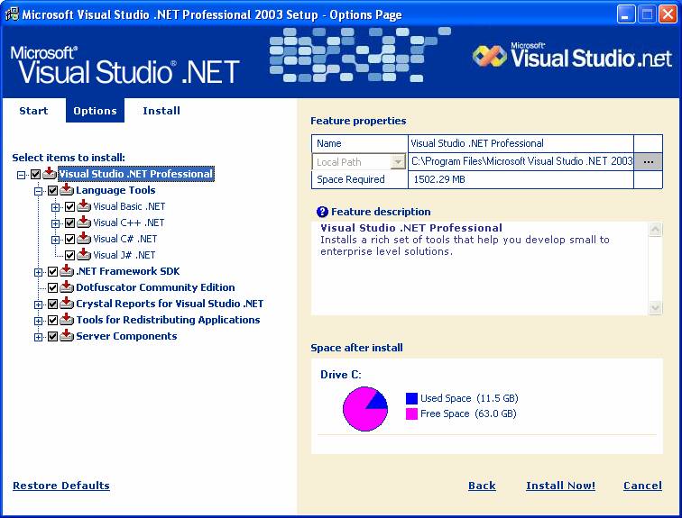 Install Visual Studio