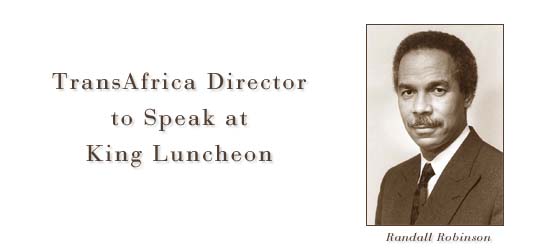 TransAfrica Director to Speak at martin Lugher King Jr. Luncheon