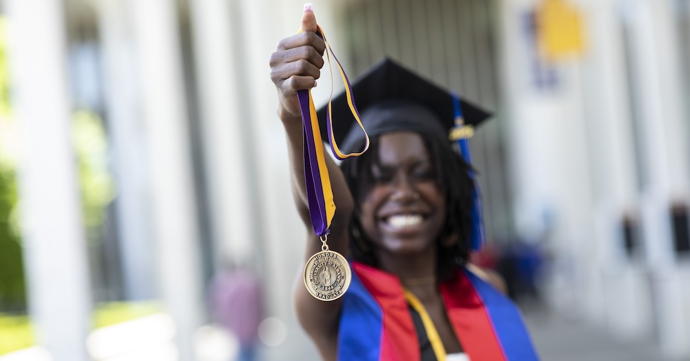 Graduating student holds honors award