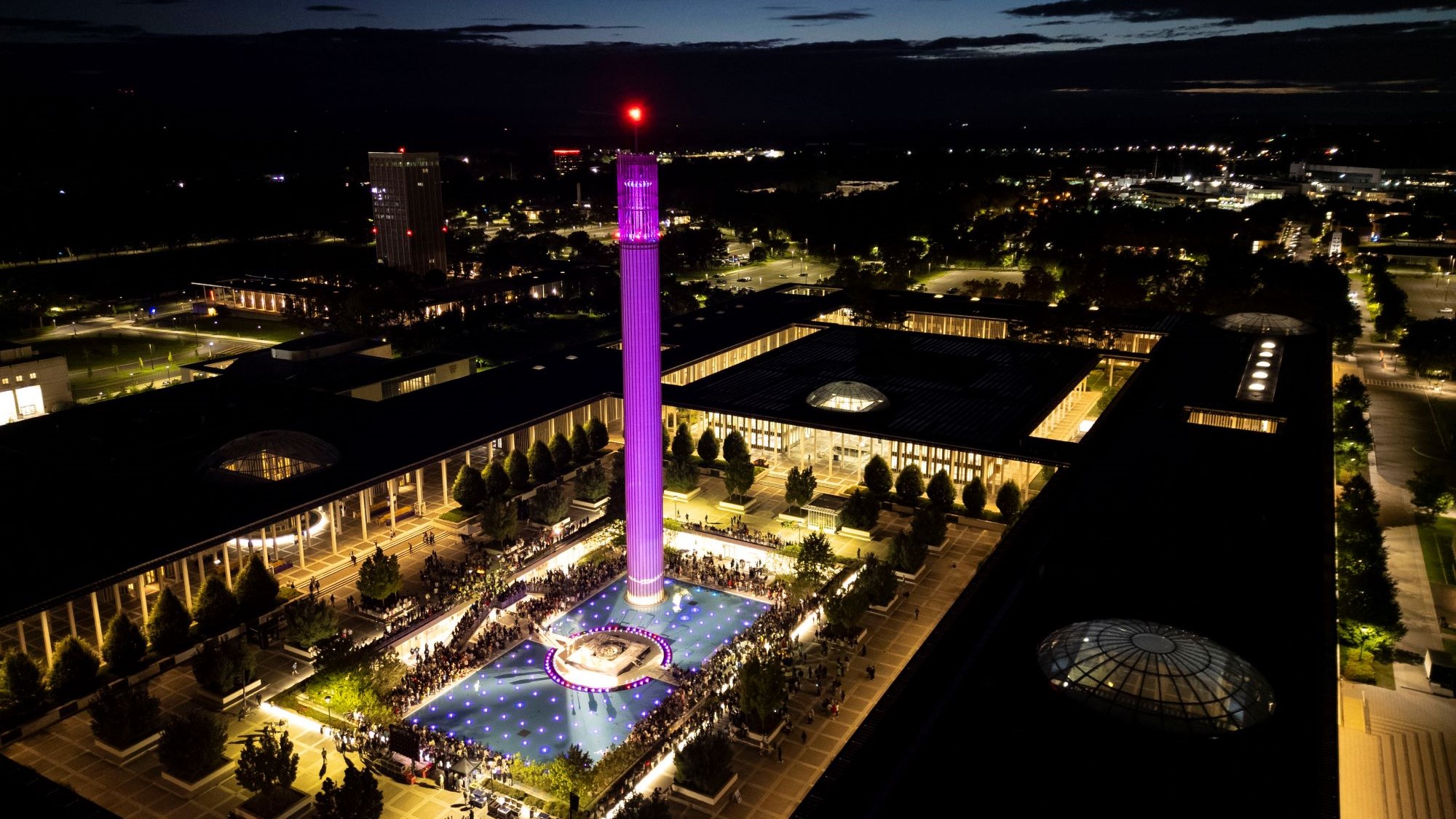 The Class of 2028 are welcomed during the annual Welcome Week Candle Lighting Ceremony at the University at Albany on Wednesday, August 21, 2024. 