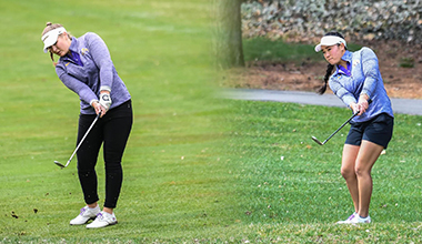 Golf All-American Scholars Helga Einarsdottir (left) and sophomore Madison Walker.