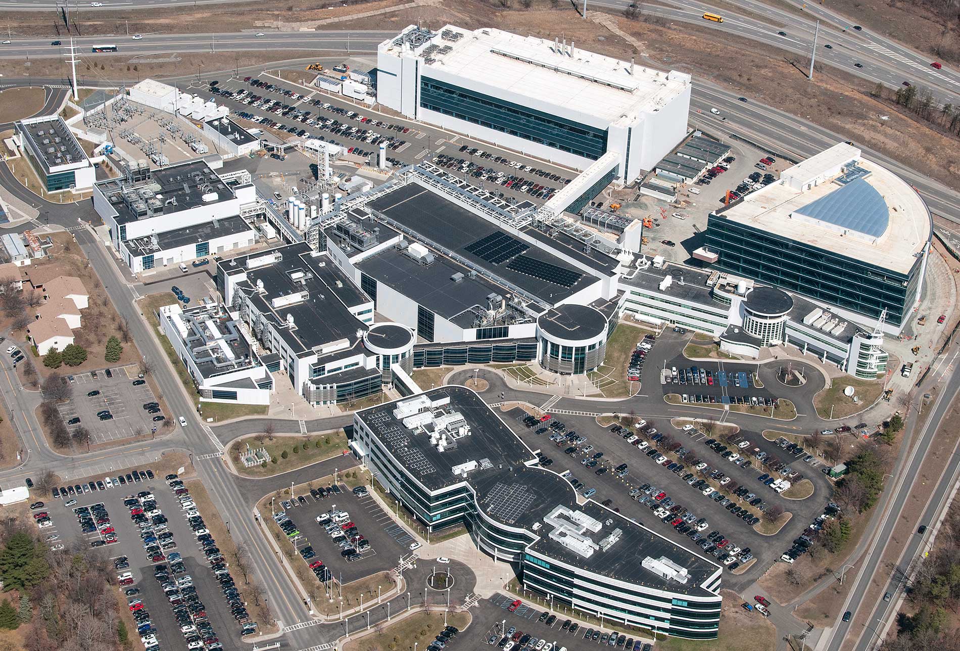 Aerial image of the nanotechnology facilities