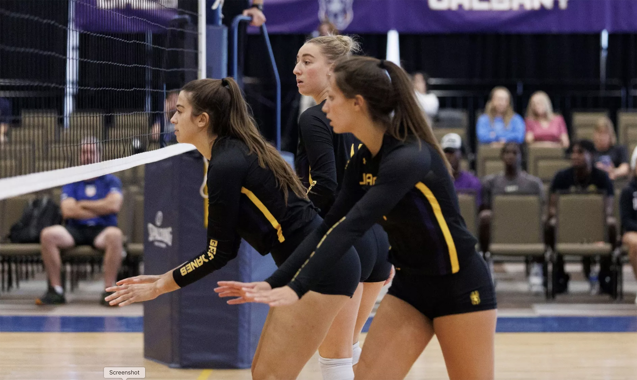 UAlbany women's volleyball team prepares for Senior Night on Nov. 8.