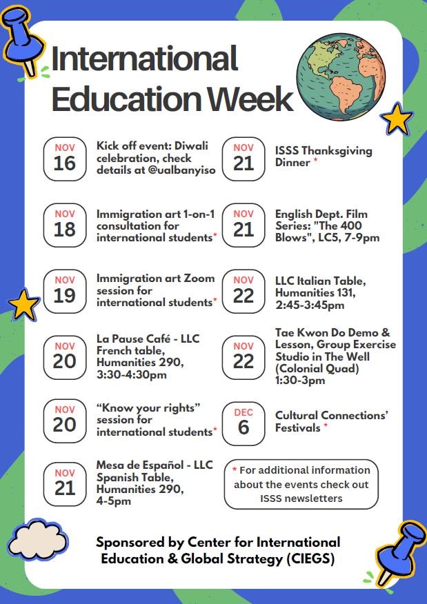 International Education Week Event Flyer