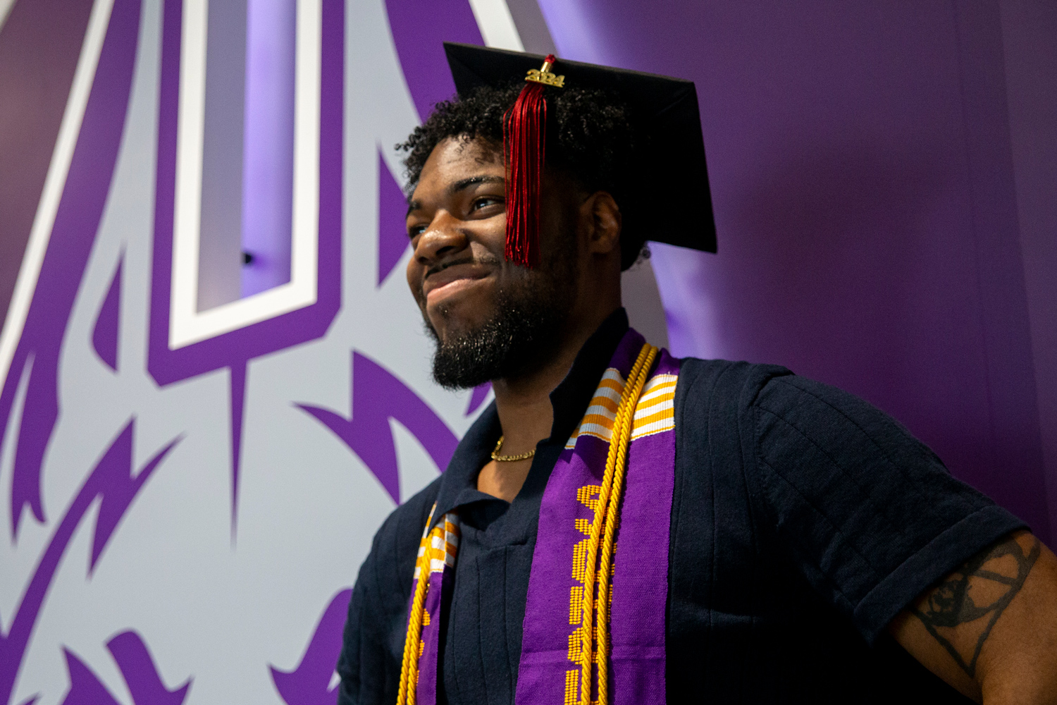 A graduate at UAlbany Commencement.