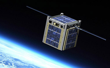 CubeSats – a class of spacecraft known as nanosatellites – can be used to measure everything from moisture in soil on Earth to surface temperatures on the Moon. (Illustration by Montana State University, used by permission) 