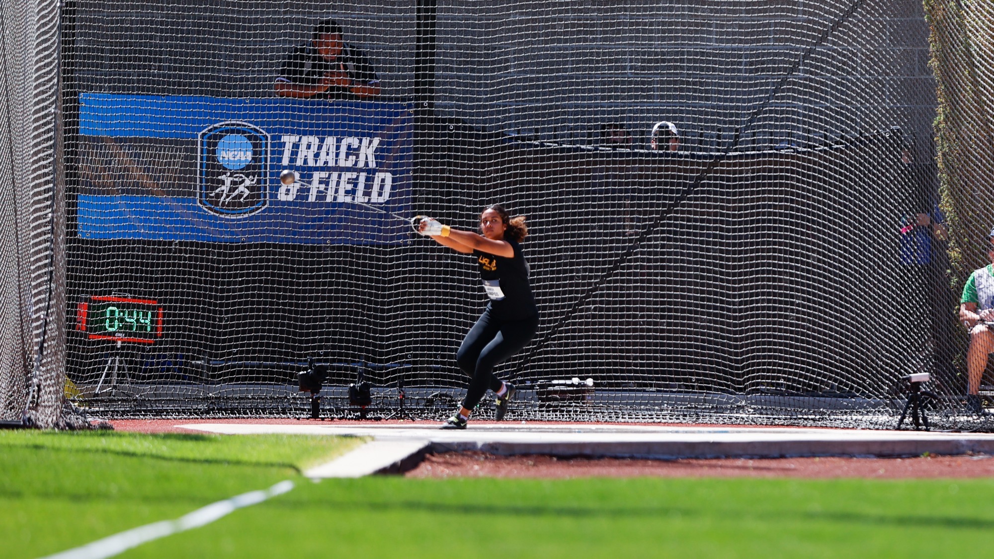 UAlbany thrower Ludith Campos competes in the hammer throw at the NCAA Championships.