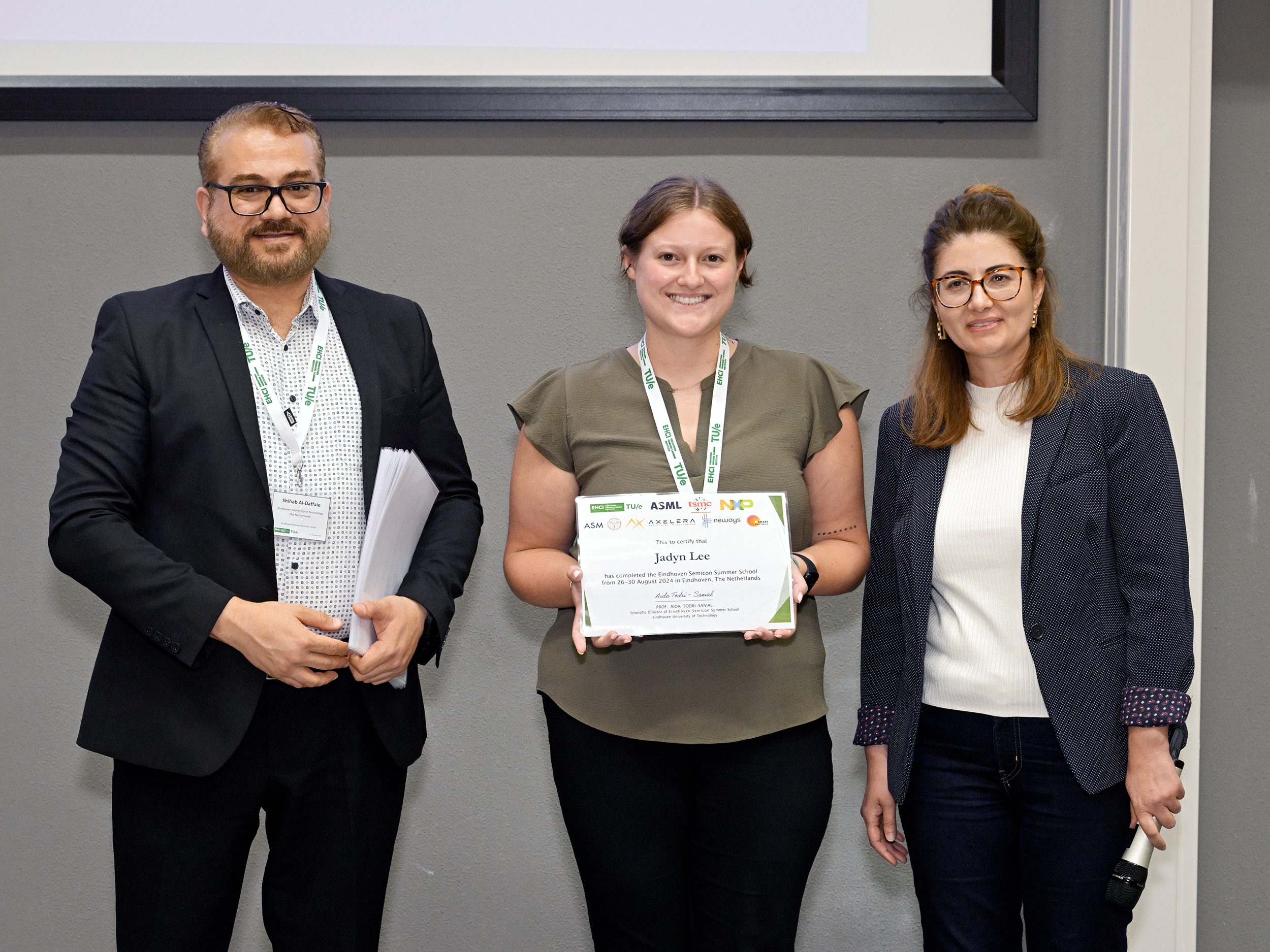 UAlbany student Jadyn Lee is seen at Eindhoven Semicon Summer School.