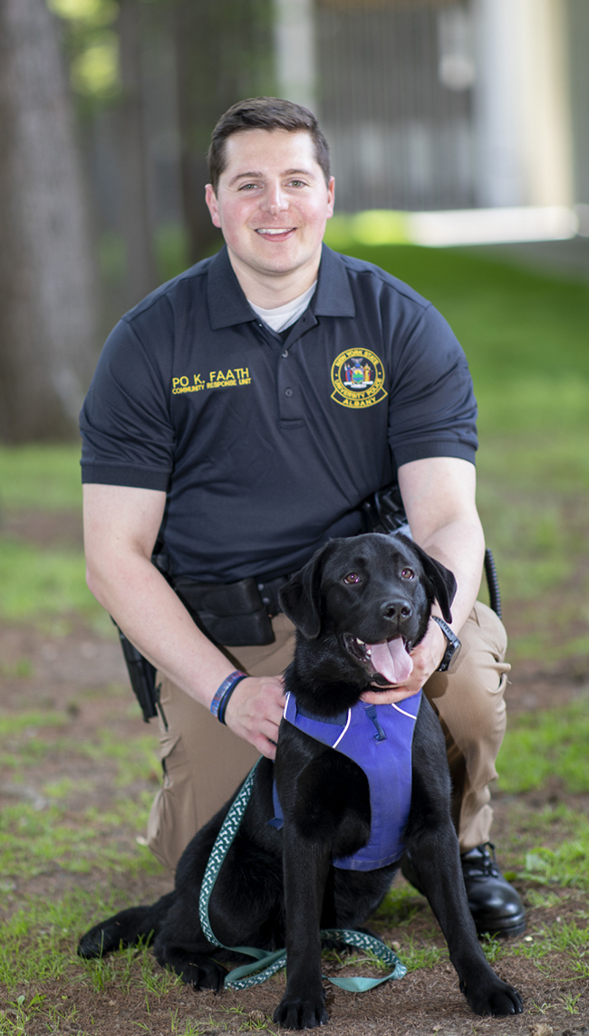 Roxy and Officer Faath