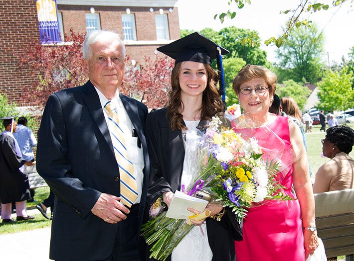 Family celebrates at commencement