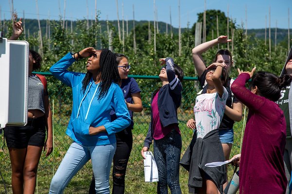 Girls Inc. Eureka! program camp at UAlbany 2019 - outdoors