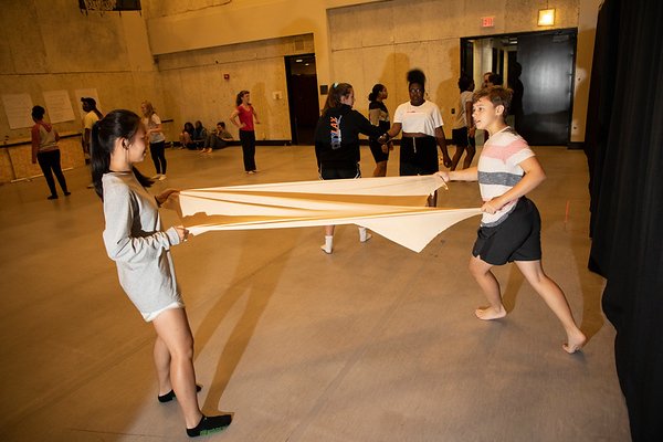 Girls Inc. Eureka! program camp at UAlbany 2019 - working together