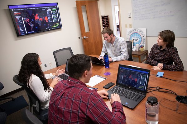 Photos from VOST situation room.