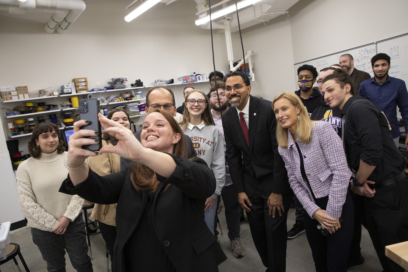 SUNY Chancellor King Visits UAlbany | University At Albany