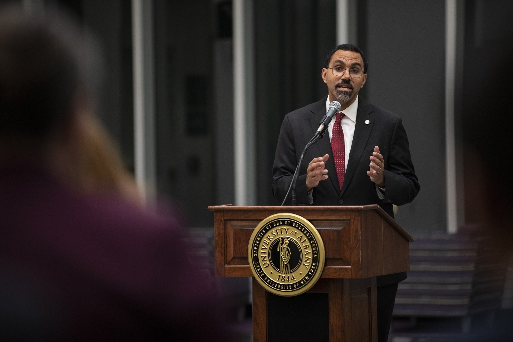 SUNY Chancellor King Visits UAlbany | University At Albany