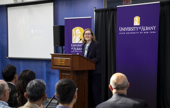 Janet Currie delivering Pong S. Lee Memorial Lecture