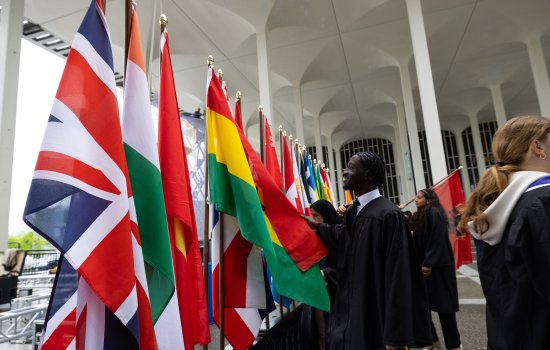 Student at International Flag Station