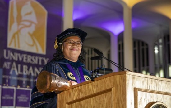 Dr. Janell Hobson at Convocation 2025