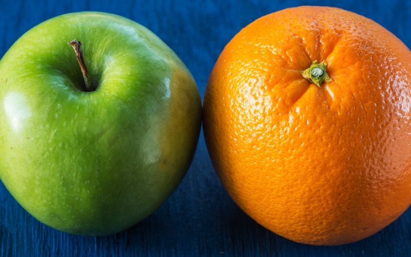 apple and orange