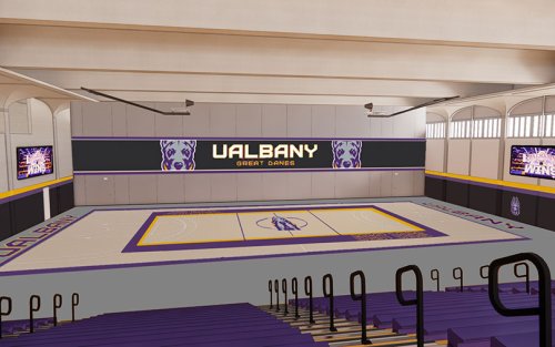 Rendering of the PE Gym and Pool Rehab Project