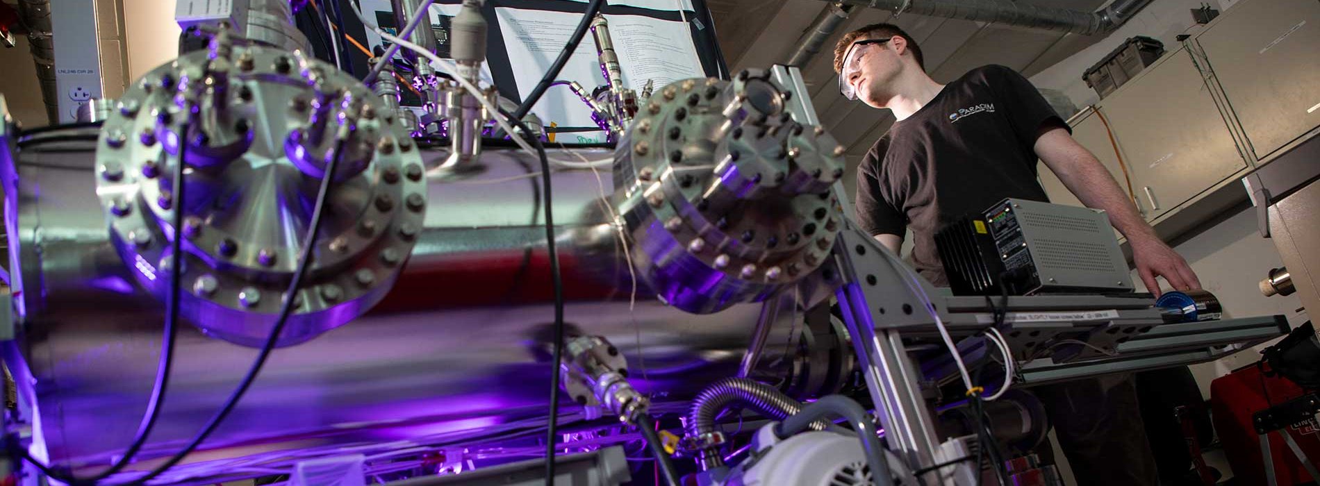 A student working in a UAlbany nanotechnology lab.