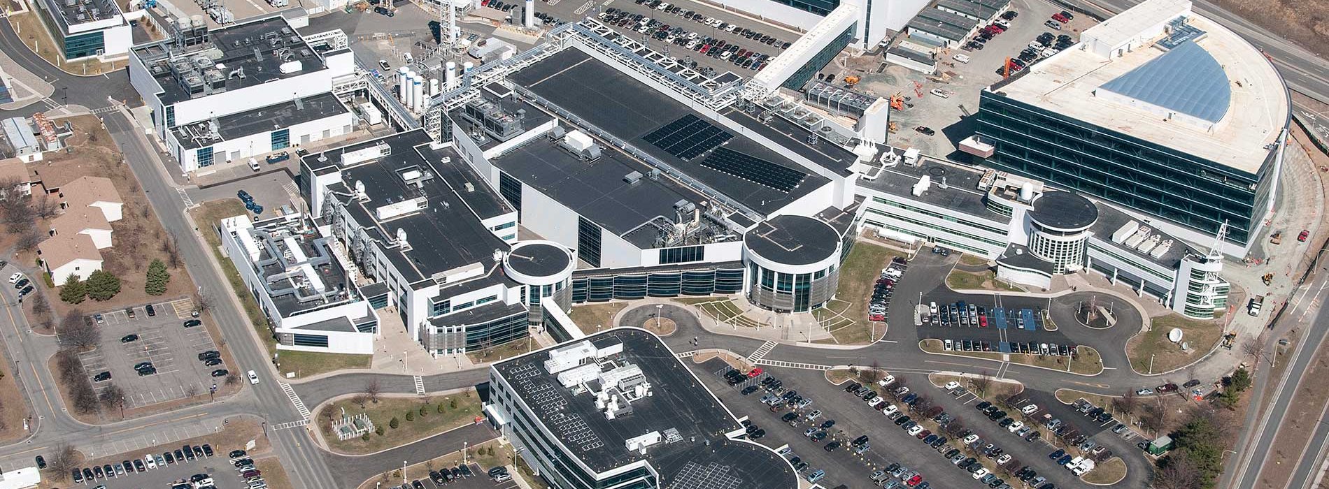 Aerial image of the nanotechnology facilities