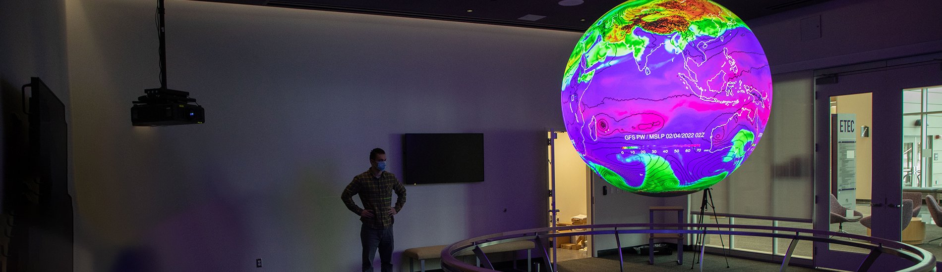 The UAlbany Science Sphere in ETEC.