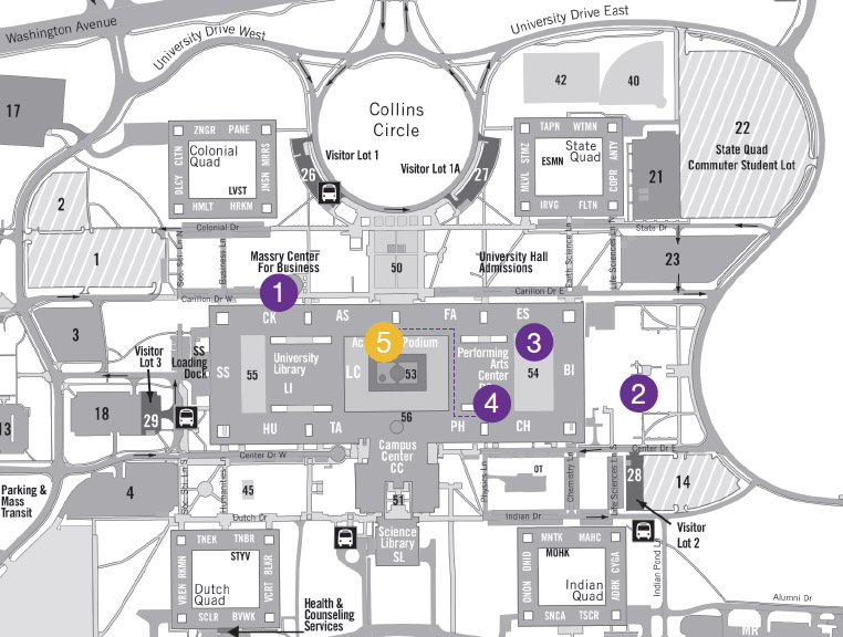 walking map of campus