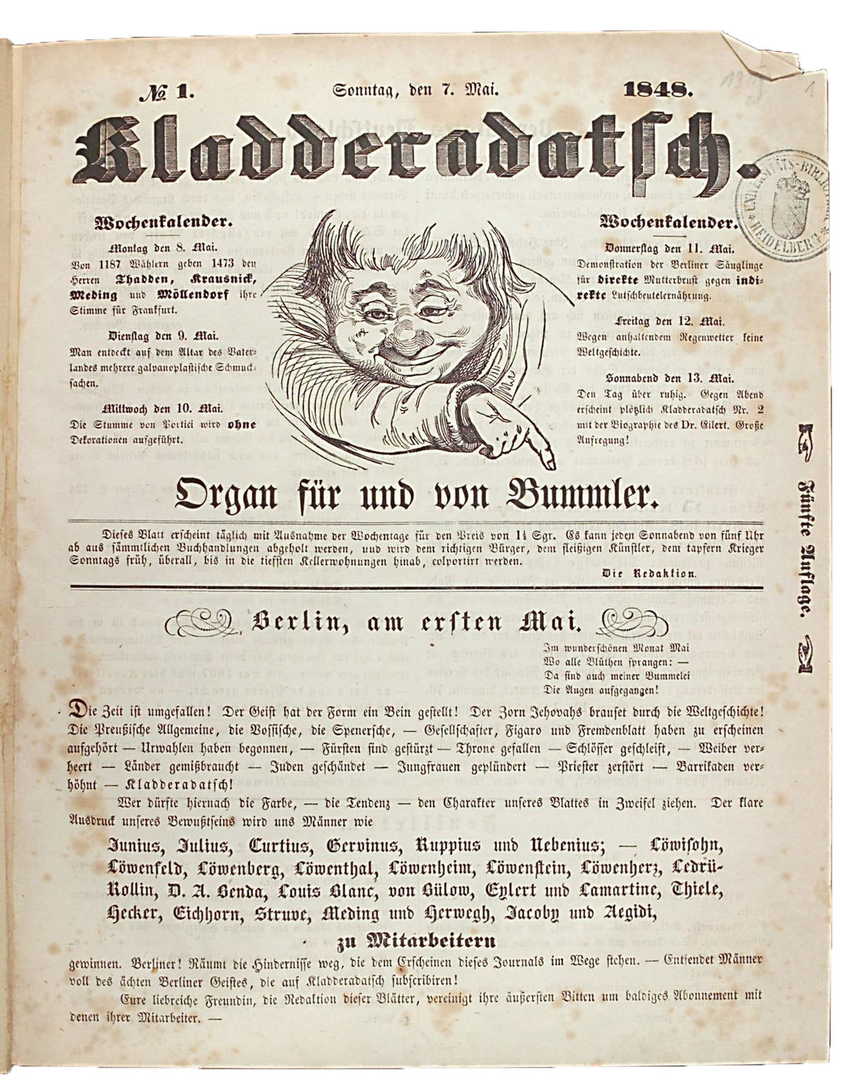 Kladderadatsch magazine page 